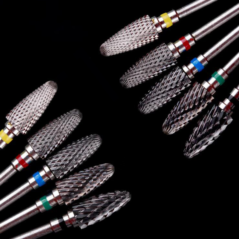 5 stücke Wolfram Stahl Nagel Bohrer Kunst Elektrische Maschine Bohrer Bits Zubehör Maniküre Schneider Nagel Entfernung Werkzeug Nagel Bohrer – Detail 3
