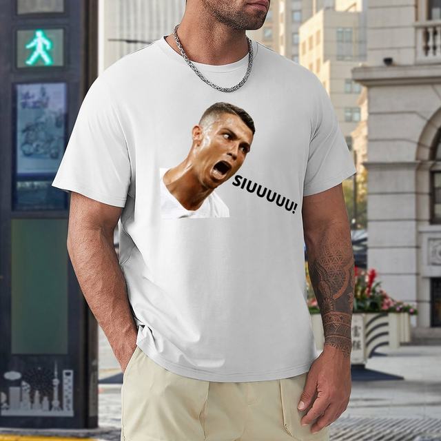 2023 Summer Player Ronaldo 7 Custom T Shirt Men Women Loose Casual Tee  Short Sleeve Cotton Fans Clothing Oversize - AliExpress