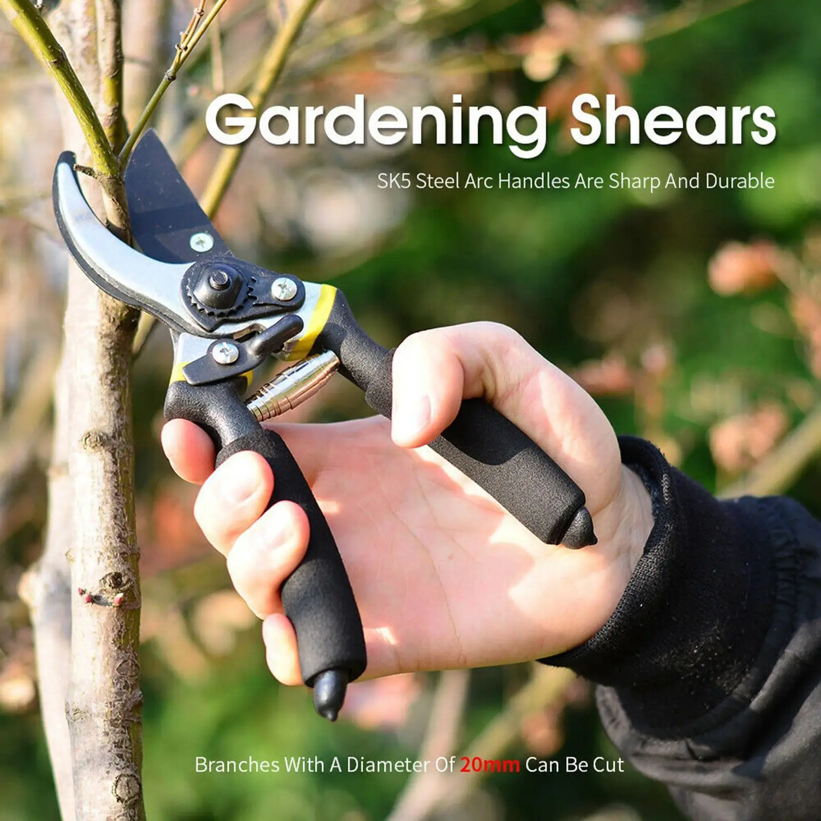 Garden Flower Pruning Shears, Tool, Gardening Clippers Scissors for Trimming Trees, Tools for Branches Plants