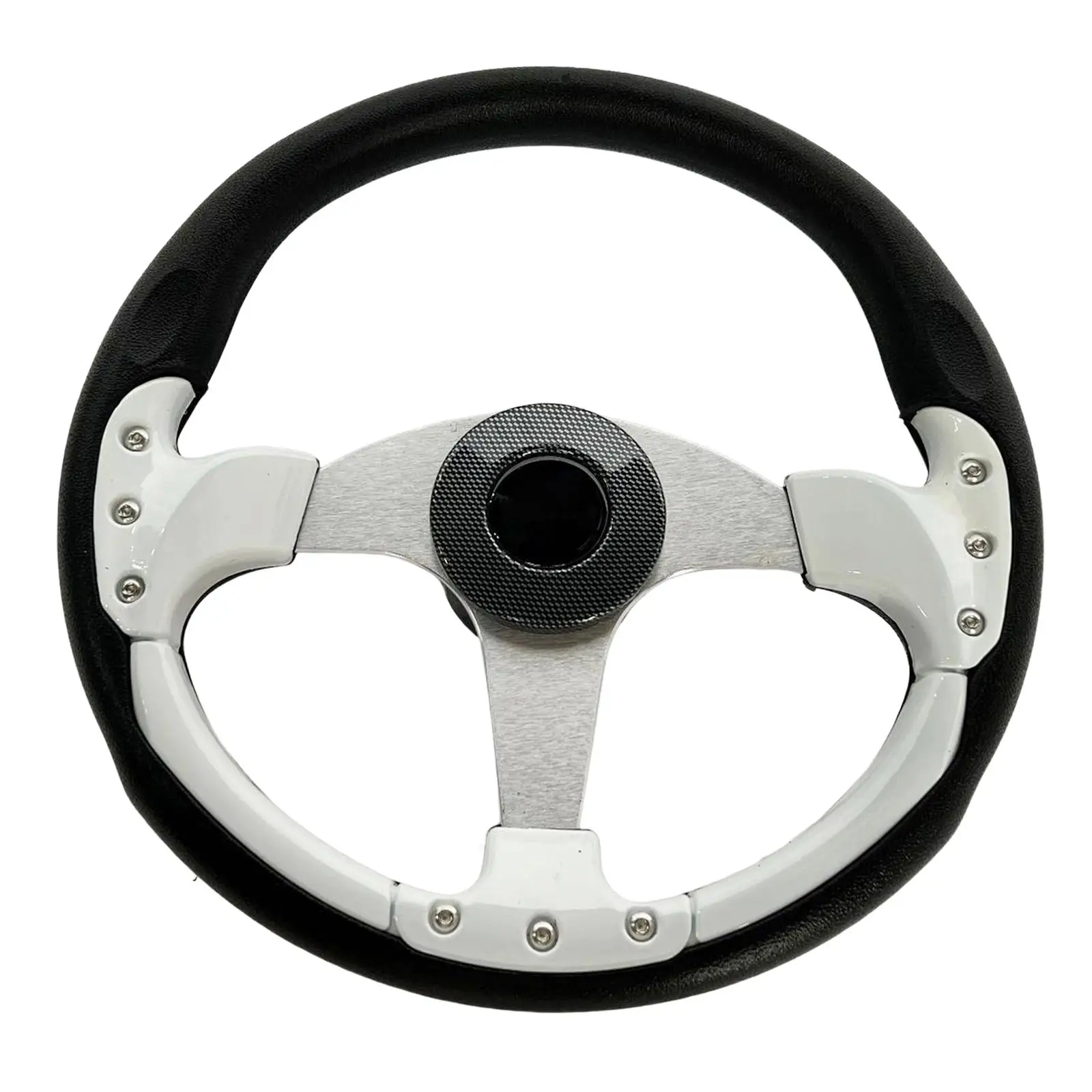 3 Spoke 350mm Boat Steering Wheel Replacement Nonslip for Marine Boats