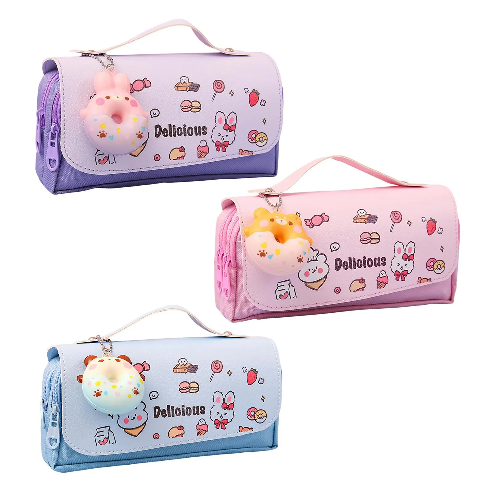 Pencil Case Portable Home Organiser Bag Toiletry Bag Stationery Pouch Bag Pen Pencil Bag for Girls Students Children Adults Kids