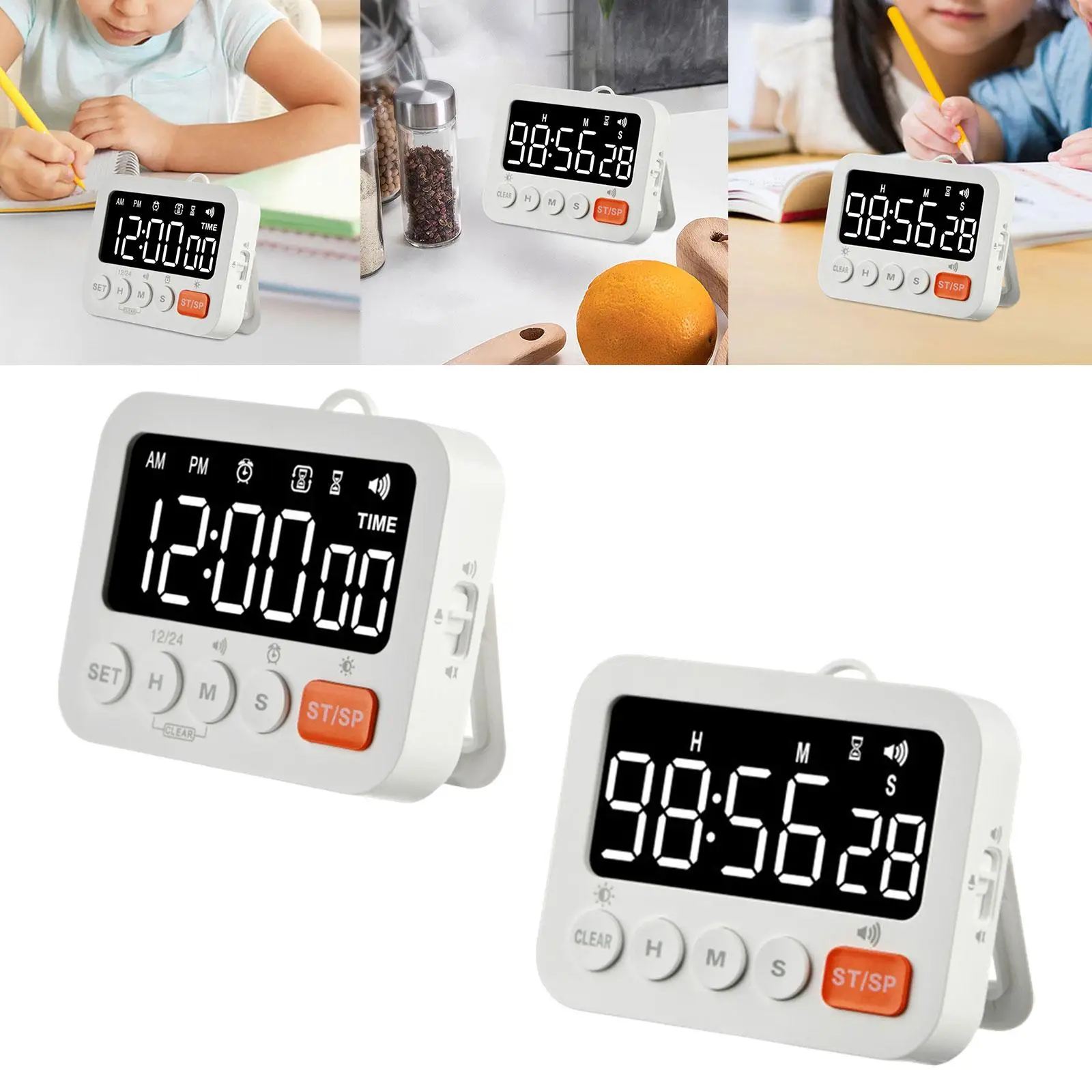 Digital Kitchen timers Multipurpose Kitchen Timer for Shower Makeup Cooking