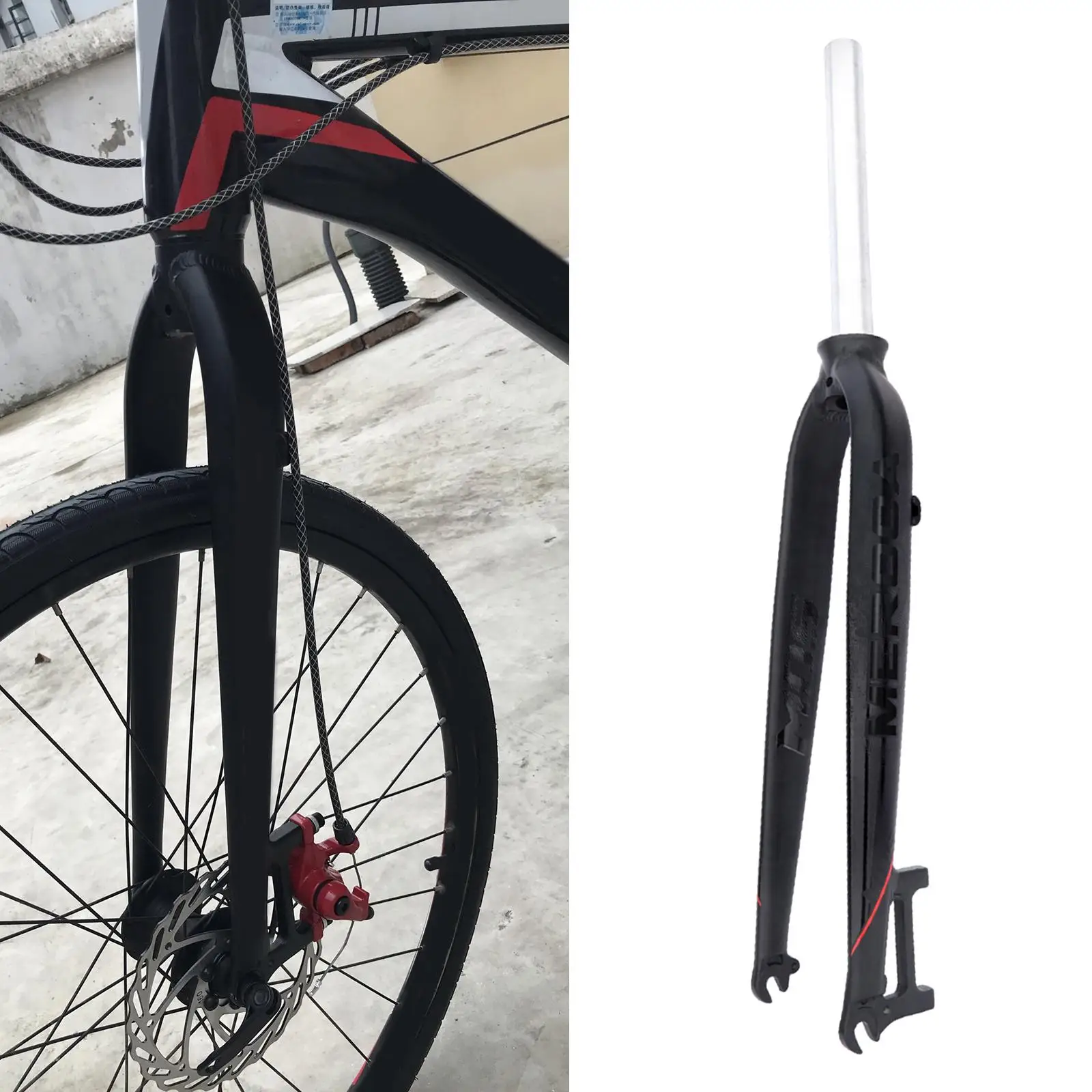 Rigid Fork 27.5 Inch, Mountain  Fork 26 Inch, 29 Inch Lightweight Aluminum Alloy Front Fork
