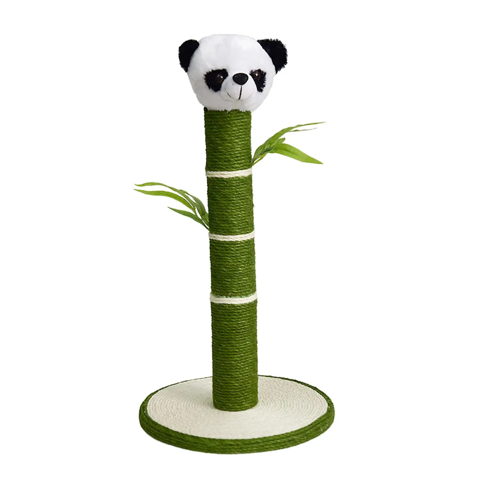 Scratcher Pad Panda Leaves Decorative Platform Playing Cat Scratching Post