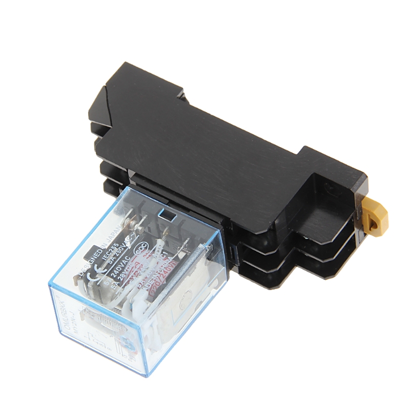 Description Picture 4 of item8 Pin PYF08A 220/240 V Bobina Power DPDT MY2NJ With Base