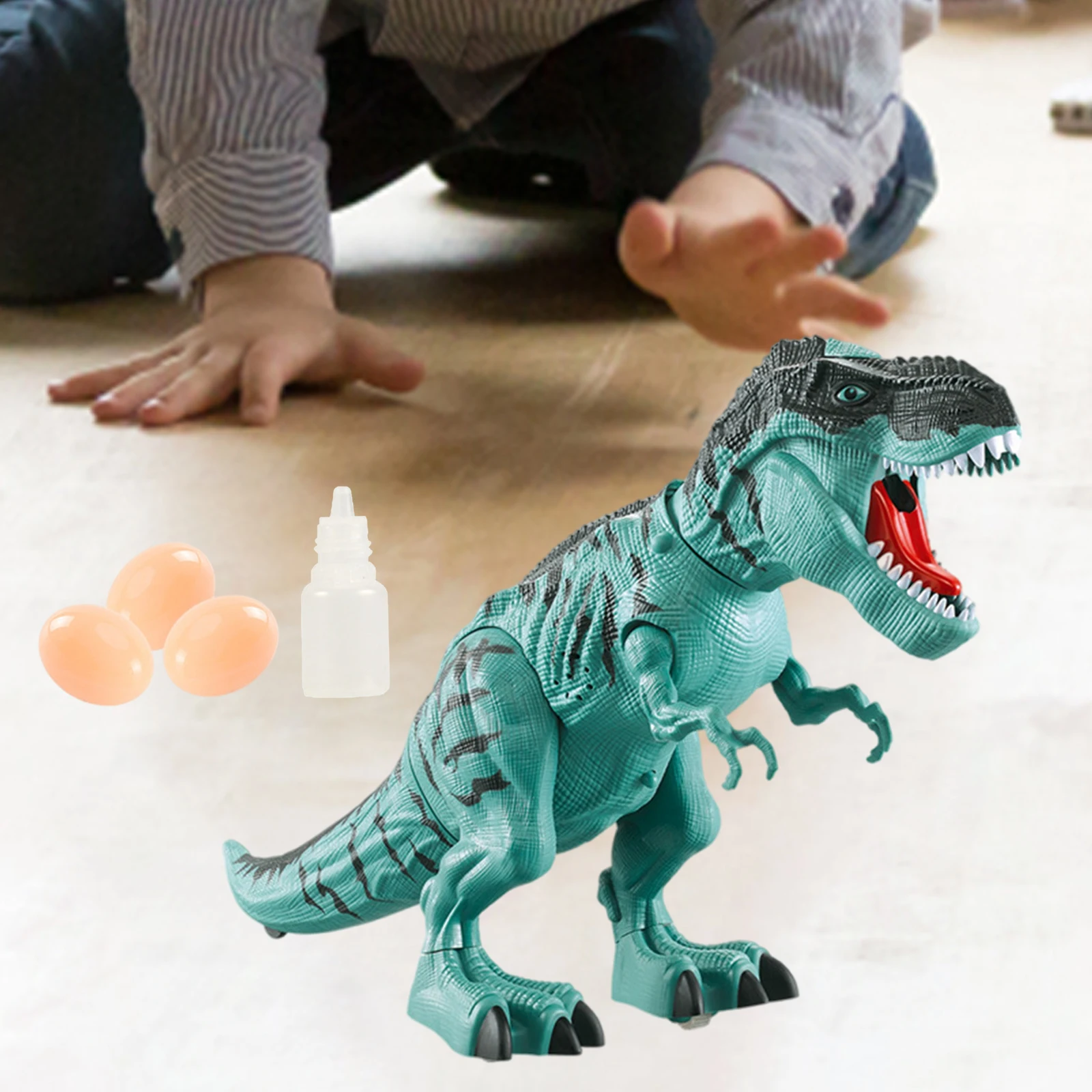 Electronic Walking Dinosaur with Roaring Sounds Walking Robot Dinosaur Simulation Dinosaur Toys for Boys Kids Girls Ages 3+