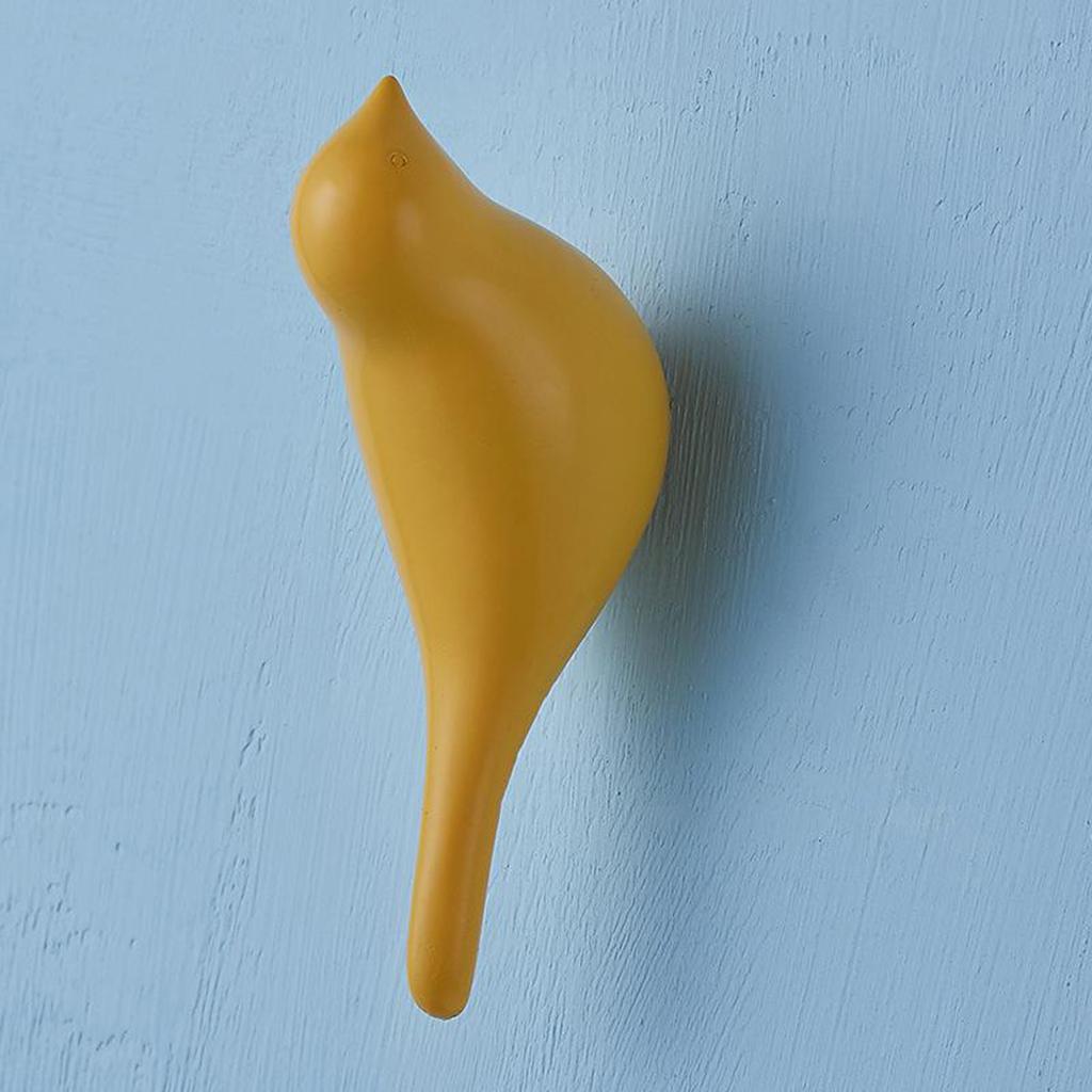 3D Resin Bird Shape Coat Hooks, Wall Hanger, Art Decoration, Help Your Home Get Organized