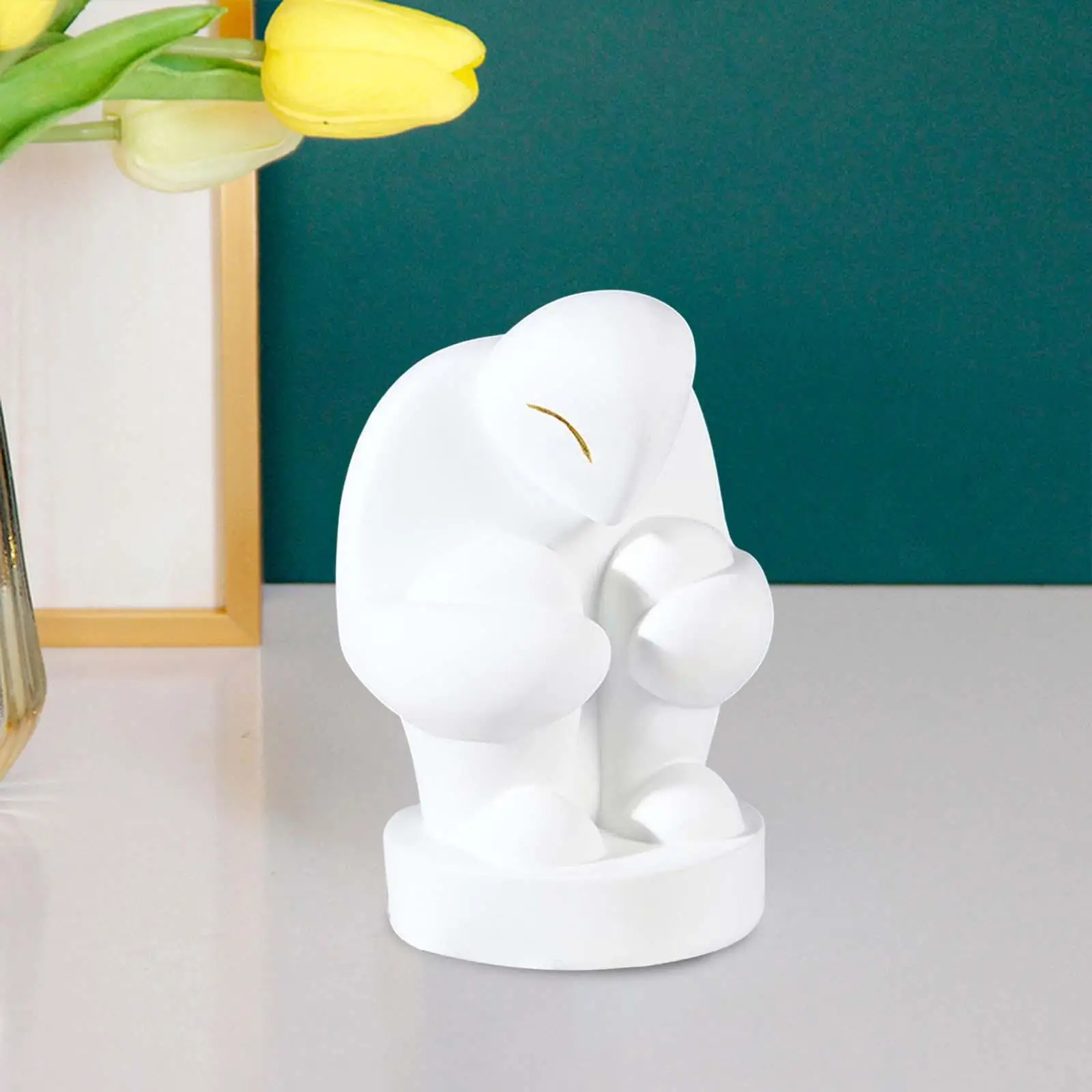 Nordic Thinker Resin Statue Desktop Collectible Figurines Modern Crafts Art Silent Man Sculpture for Accessories Window Display