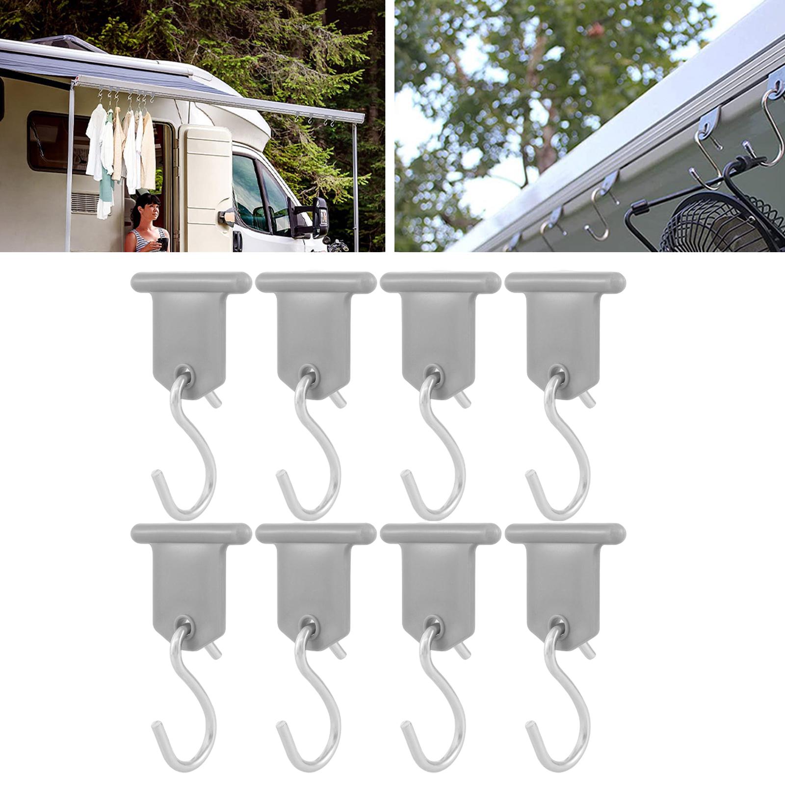 Awning Clip Party Stand Plastic Metal Lamp Hook Camping Bracket Suitable for Christmas Tent Indoor Outdoor Decoration