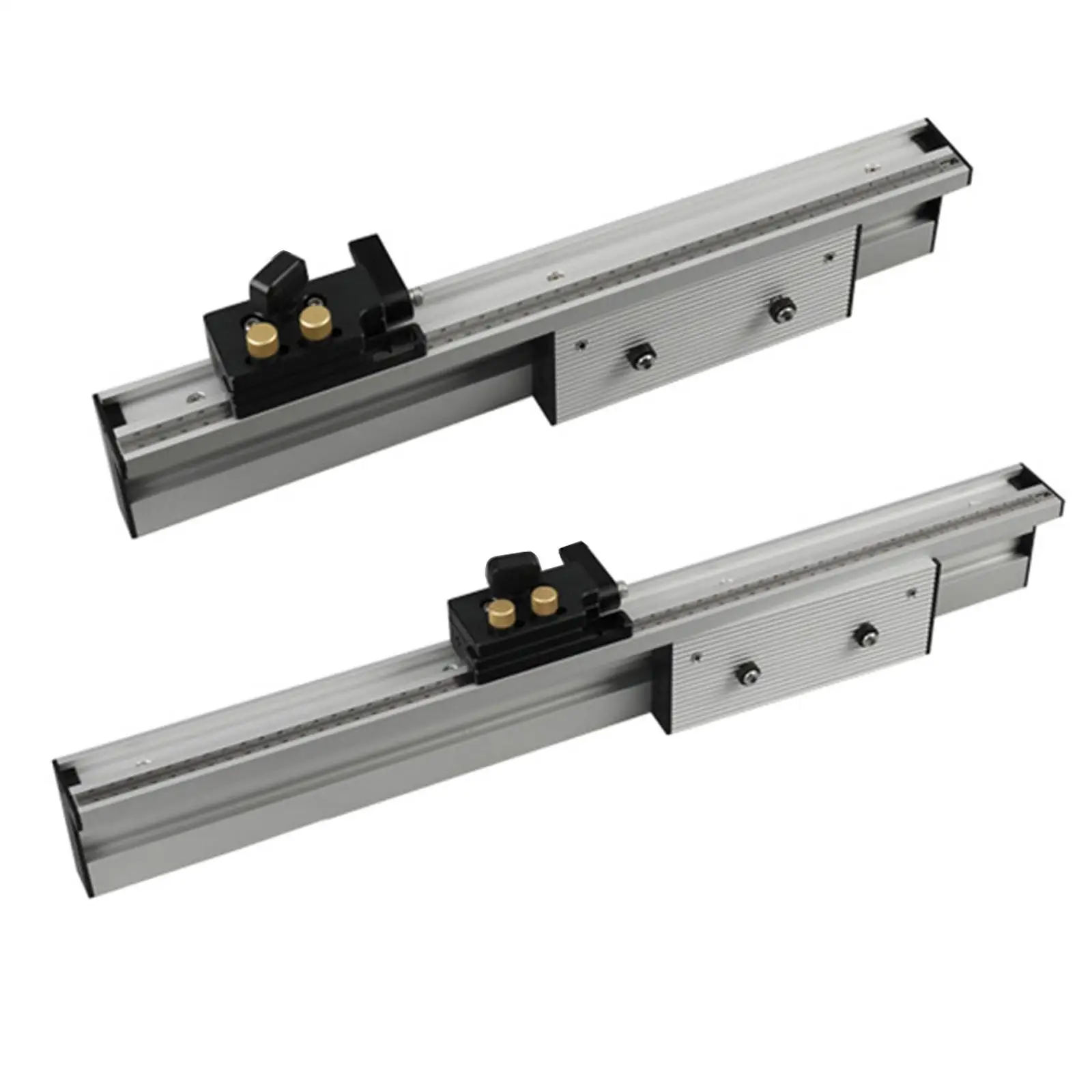 Aluminium Profile Fence Sliding Brackets Stop Table Accessories with Movable/Fixed  Miter Gauge Aluminum T Tracks Slot