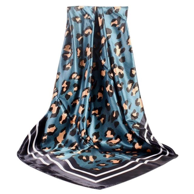 6 Foulards Soie Femme 60x60cm - Motif Paisley - Bandana, écharpe, Turban - Multi-usage