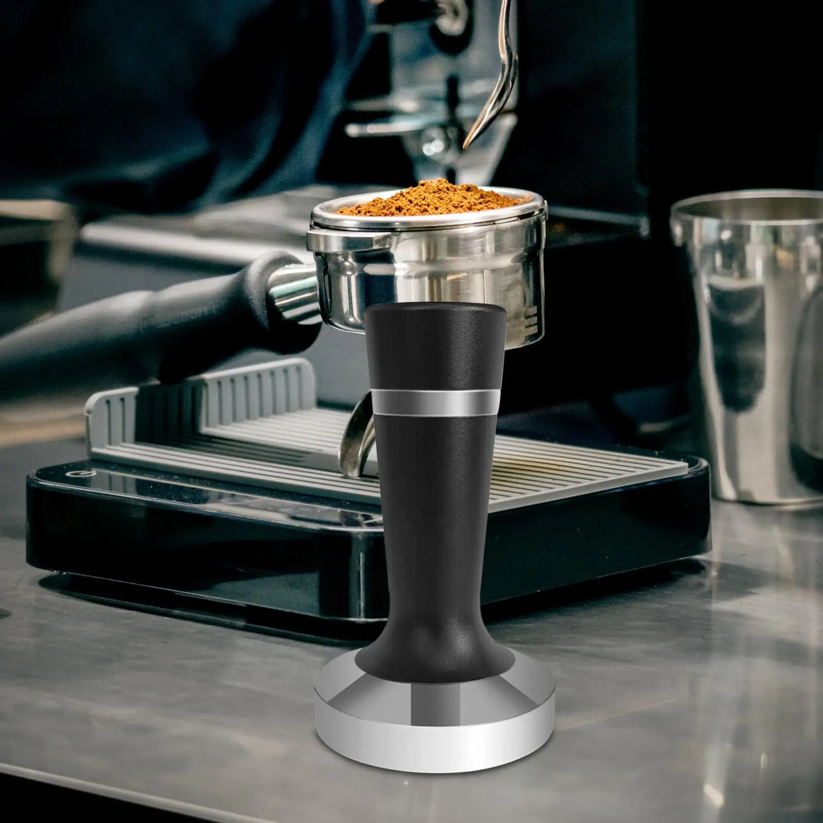Espresso Hand Tamper Leveler Tool Coffee Ground Press Stainless Steel Coffee Tamper for Portafilter Household Cafe Bar