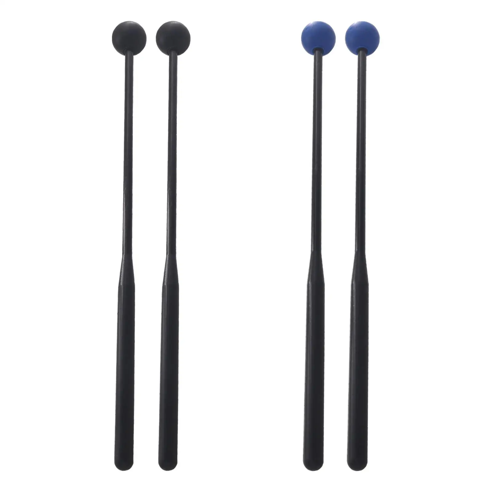 2Pcs Percussion Xylophone Mallets Drum Mallet 12`` Multifunctional Rubber Mallet