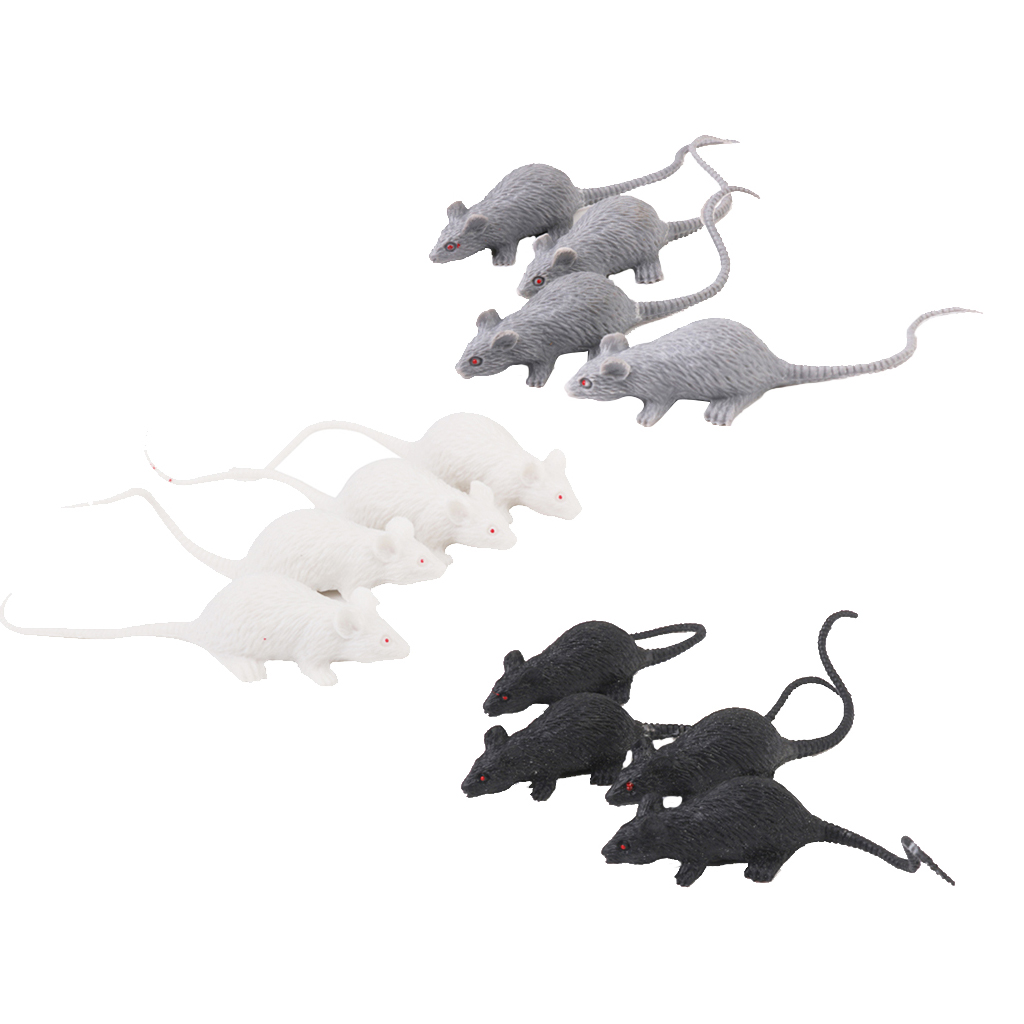 12x Mouse Decoration Figure Model Animal Figure Garden Figure Decoration for
