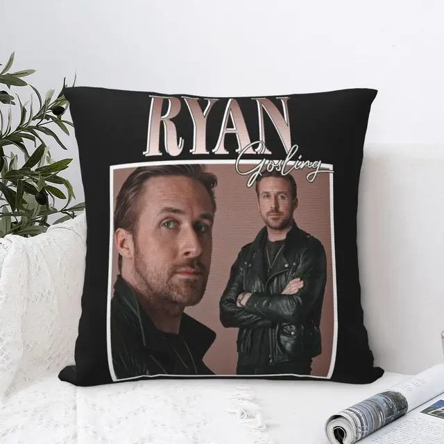 Ryan Gosling Face III Square Pillowcase Polyester Linen Velvet Pattern Zip  Decor Throw Pillow Case Room Cushion Case 45x45