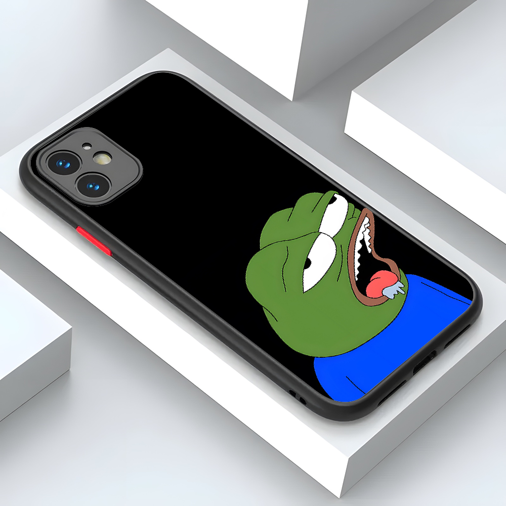 Чехол для телефона с забавной грустной лягушкой Pepe Meme для IPhone 15 14  13 Pro Max 12 Mini 11 6S 7 8 Plus XS X XR матовый чехол | AliExpress