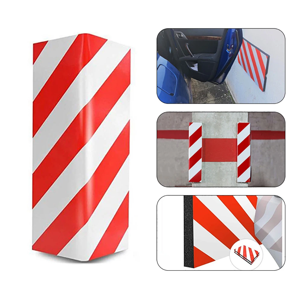 1/2PCS Auto Tür Stoßstange Schutz Außen Anti-scratch Parkplatz Garage Protector Klebstoff Warnzeichen Parkplatz Sicherheit garage – Detail 4