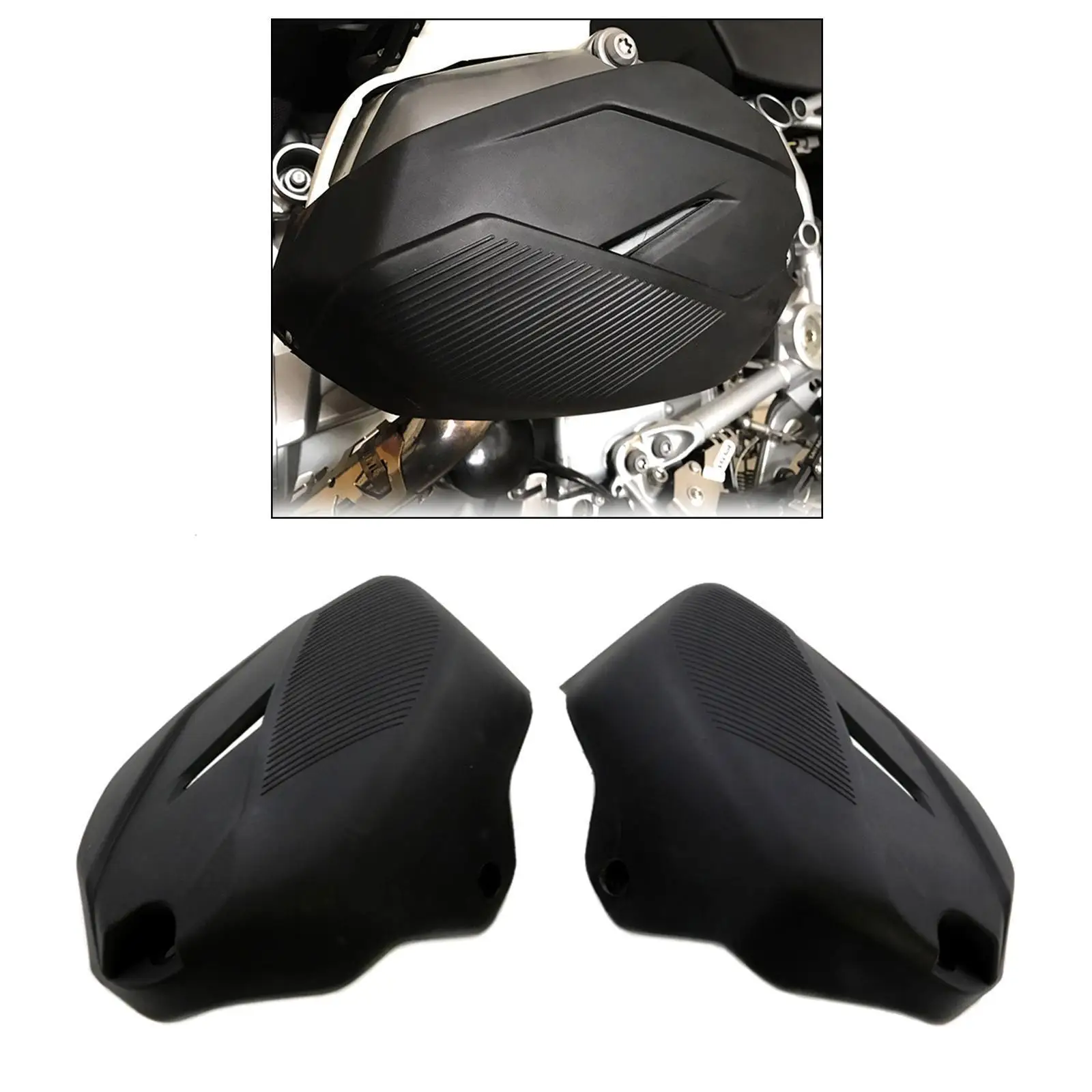 2Pcs Motorcycle Cylinder Head Engine Guards Cover For BMW R1200GS LC ADV