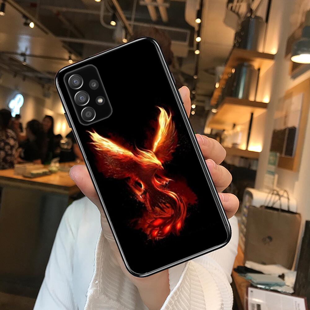 Чехол для телефона The rising Fire Phoenix bird, корпус для Samsung Galaxy  A70 A50 A51 A71 A52 A40 A30 A31 A90 A20E 5G a20s, черный корпус | AliExpress