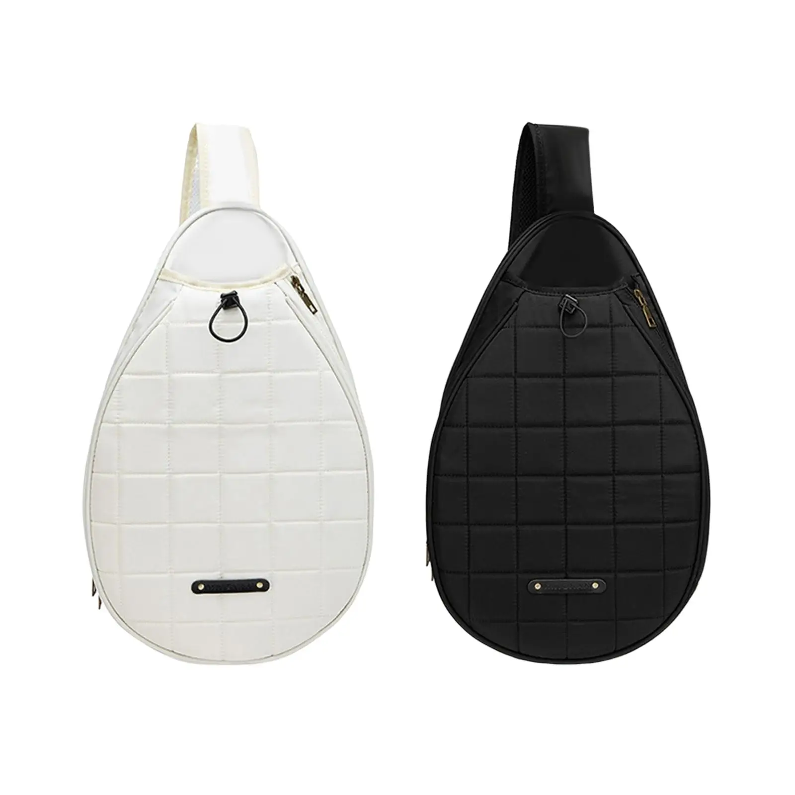 Tennis Racket Shoulder Bag Adjustable Strap Outdoors Sports Accessories Backpack Tote Tennis Sling Bag for Towel Tennis Balls