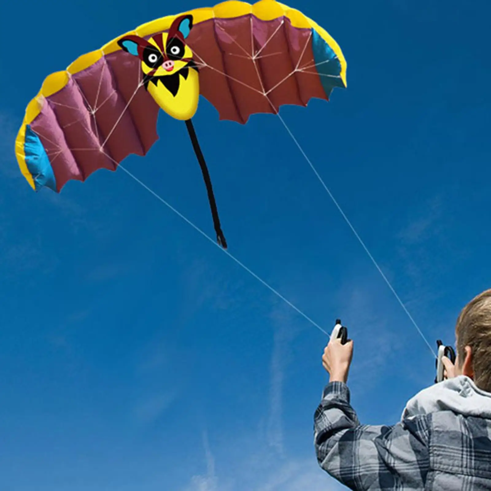  Kite with 30M  String Flying  Parafoil for Garden Boys Adults