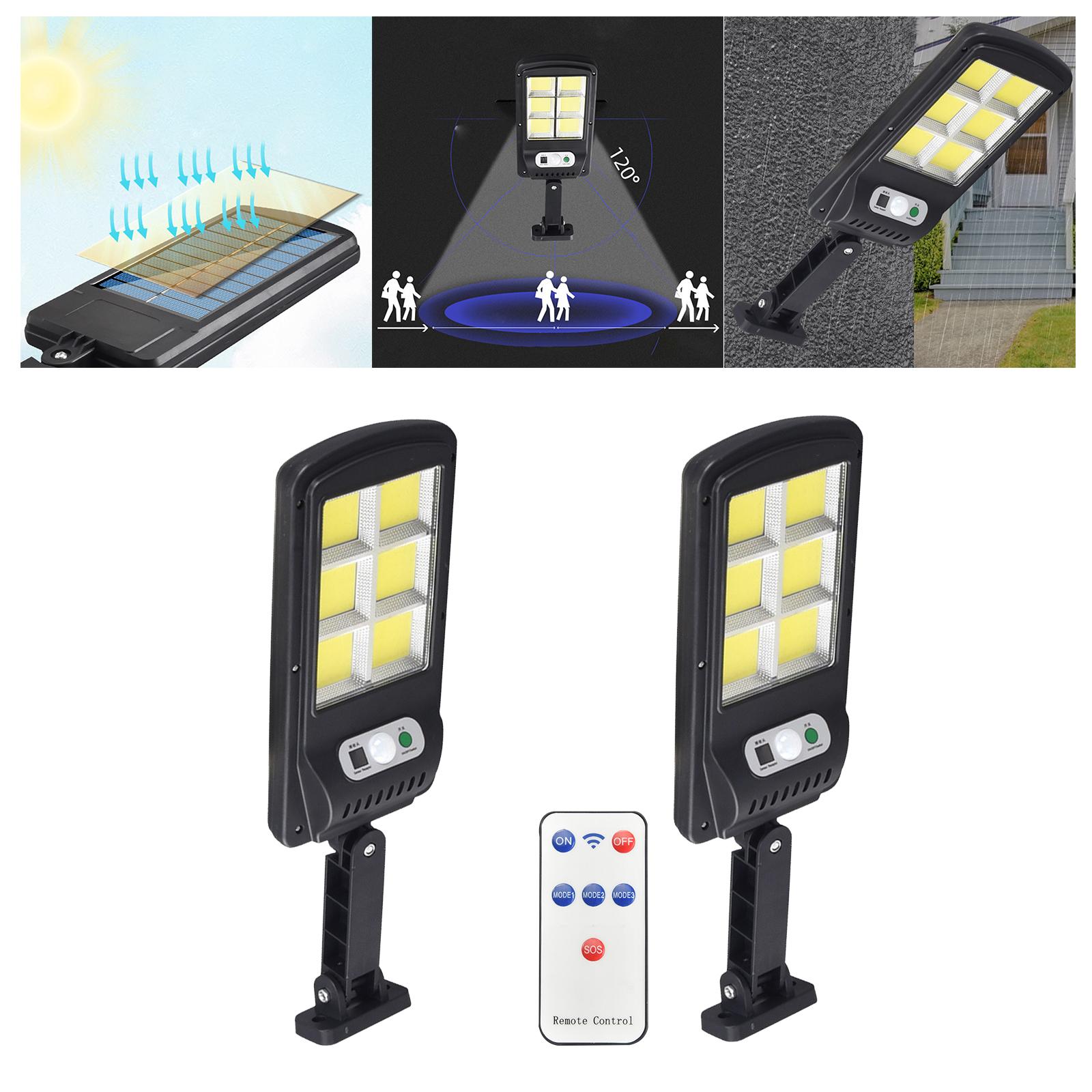 Solar Lamp Human Induction Dusk to Dawn with 3 Modes Motion Sensor Solar Street Lights for Wall Outdoor Patio