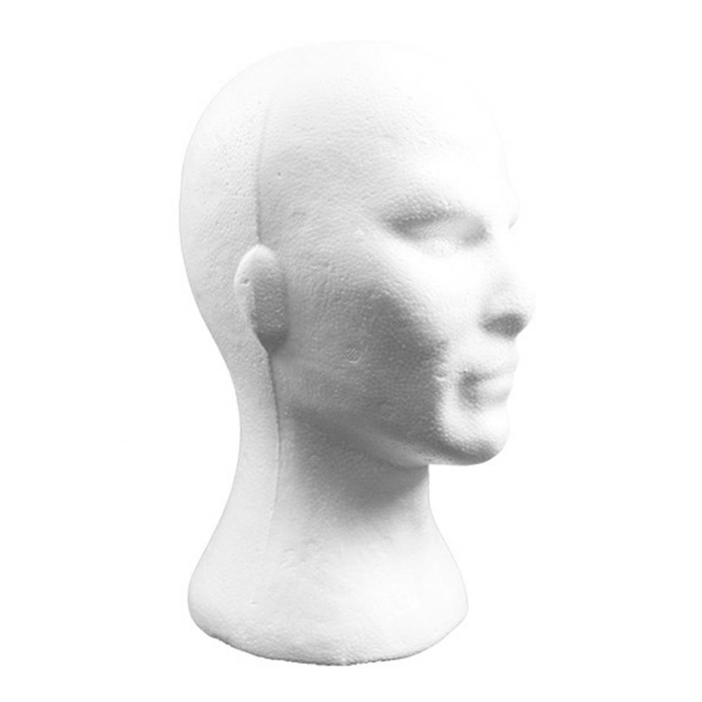 Description Picture 5 of itemBlack Foam Mannequin Hair Head Male Flocking Head Model Glasses Headset Wig Display Stand Tool Mannequin Hairdresser Makeup Tool