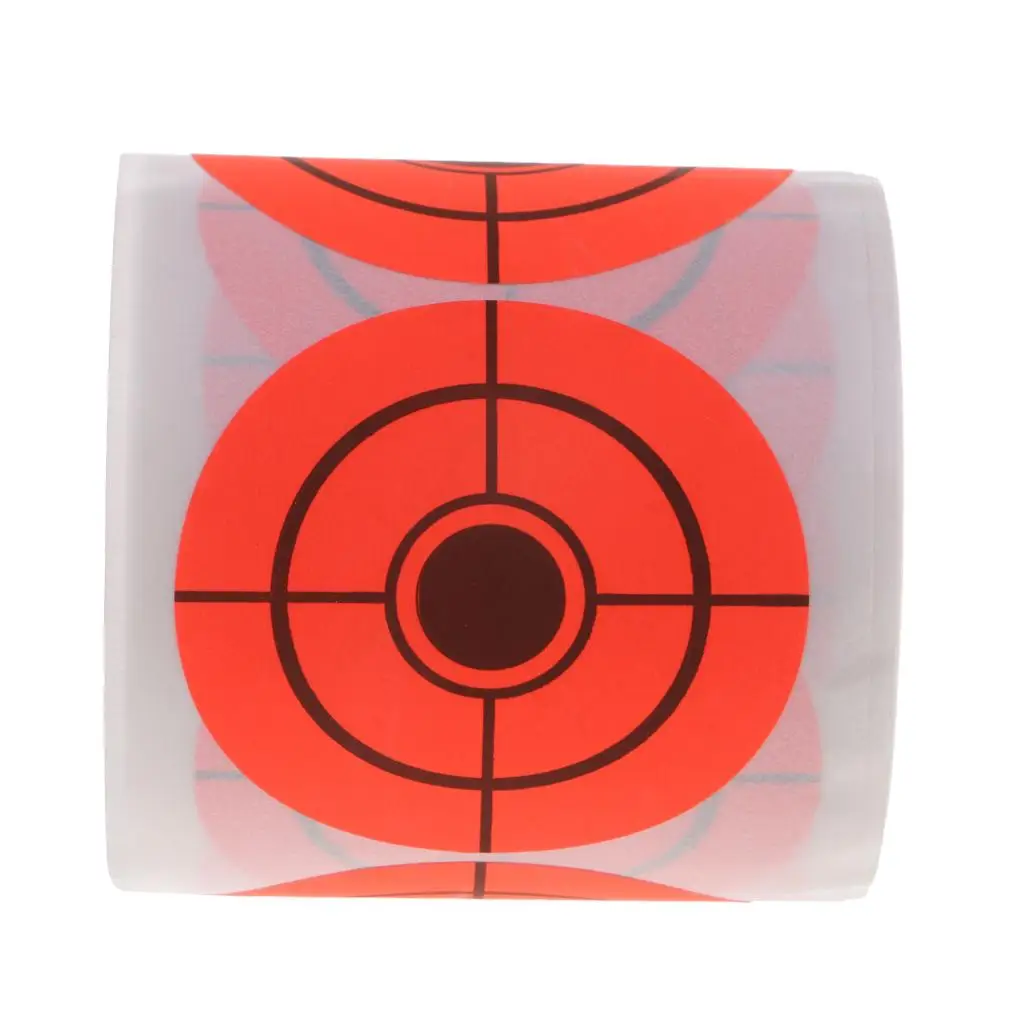 250pcs/roll  Targets Orange Self Adhesive 5cm Paper Target Stickers
