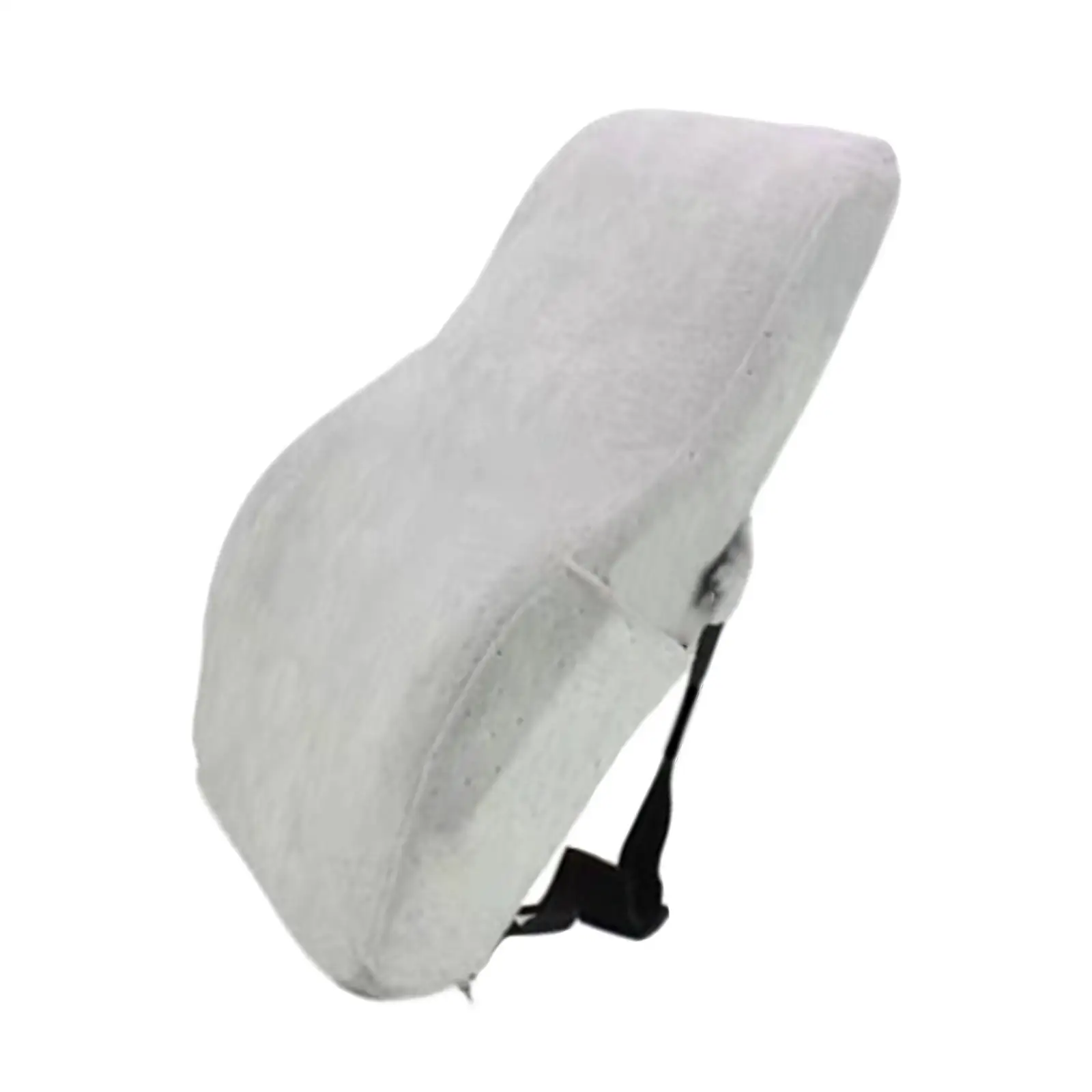 Auto Lumbar Back Pillow Memory Foam Detachable Relieve Soft Waist Side Pocket Comfort Cotton Back Cushion Fits for Travel Unisex