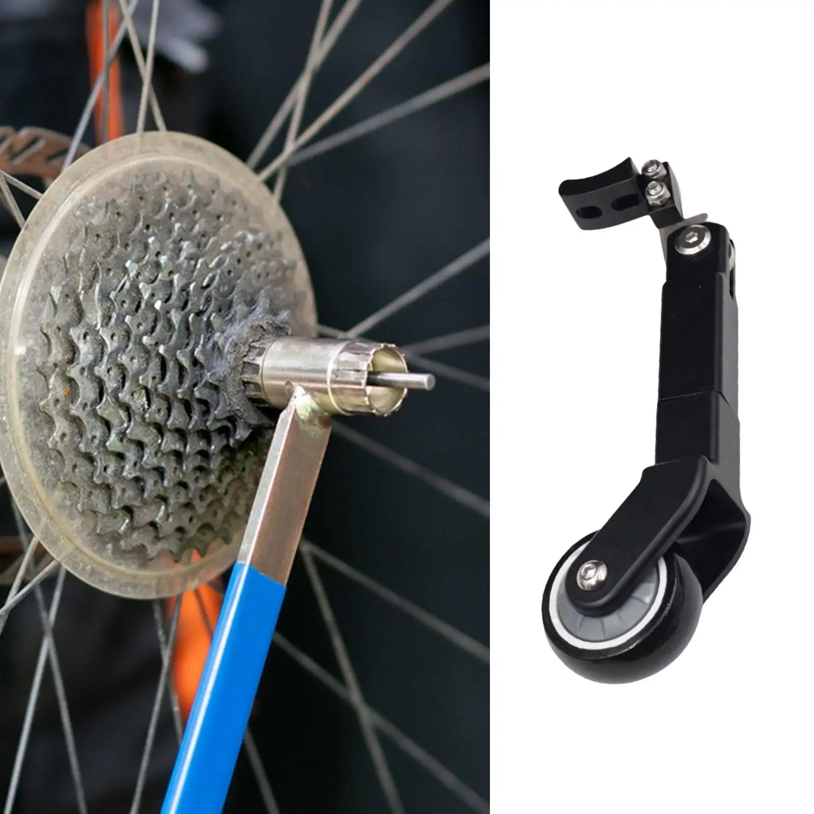 Bikes Easy to Push Wheel 360 Auxiliary Casters Caster for Folding Bike