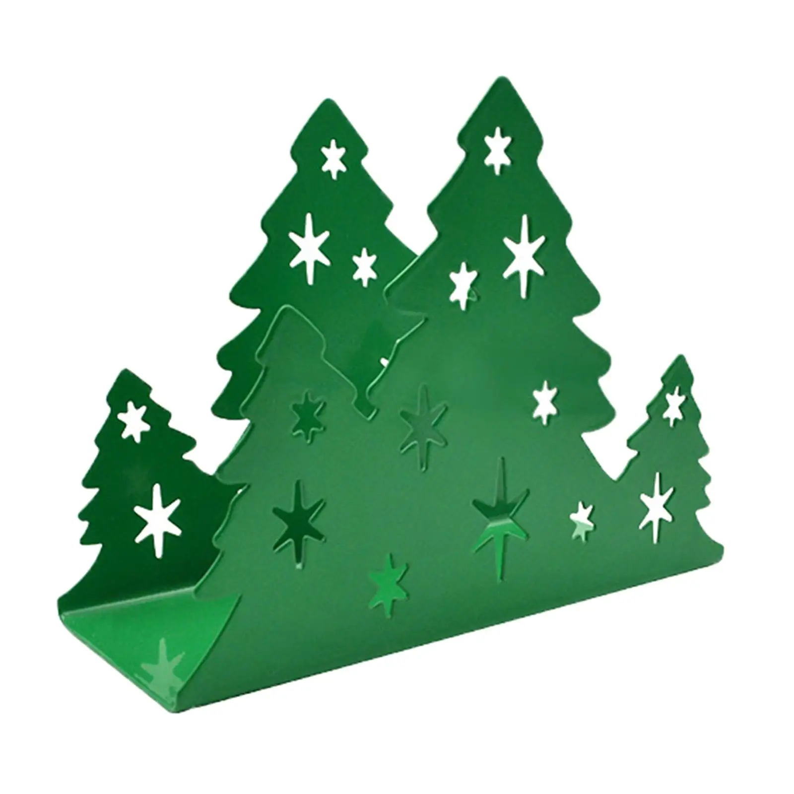 Storage Rack Organizer Christmas Tree Shape Memos Tabletop Napkin Holders for Club Christmas Dining Table Under Cabinet Party