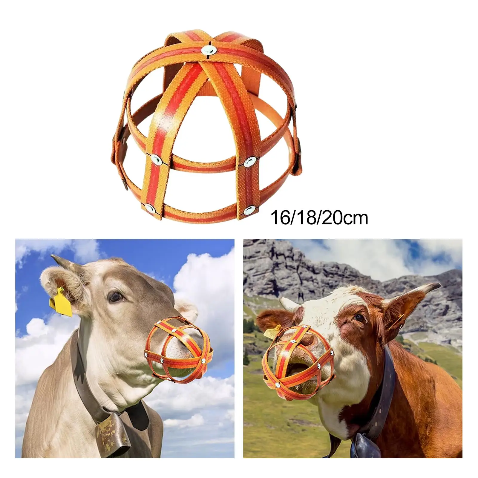 Horse Grazing Muzzle with Large Holes Comfortable Wear Durable Breathable Nylon Control Overeating Horse Mouth Cover for Horse