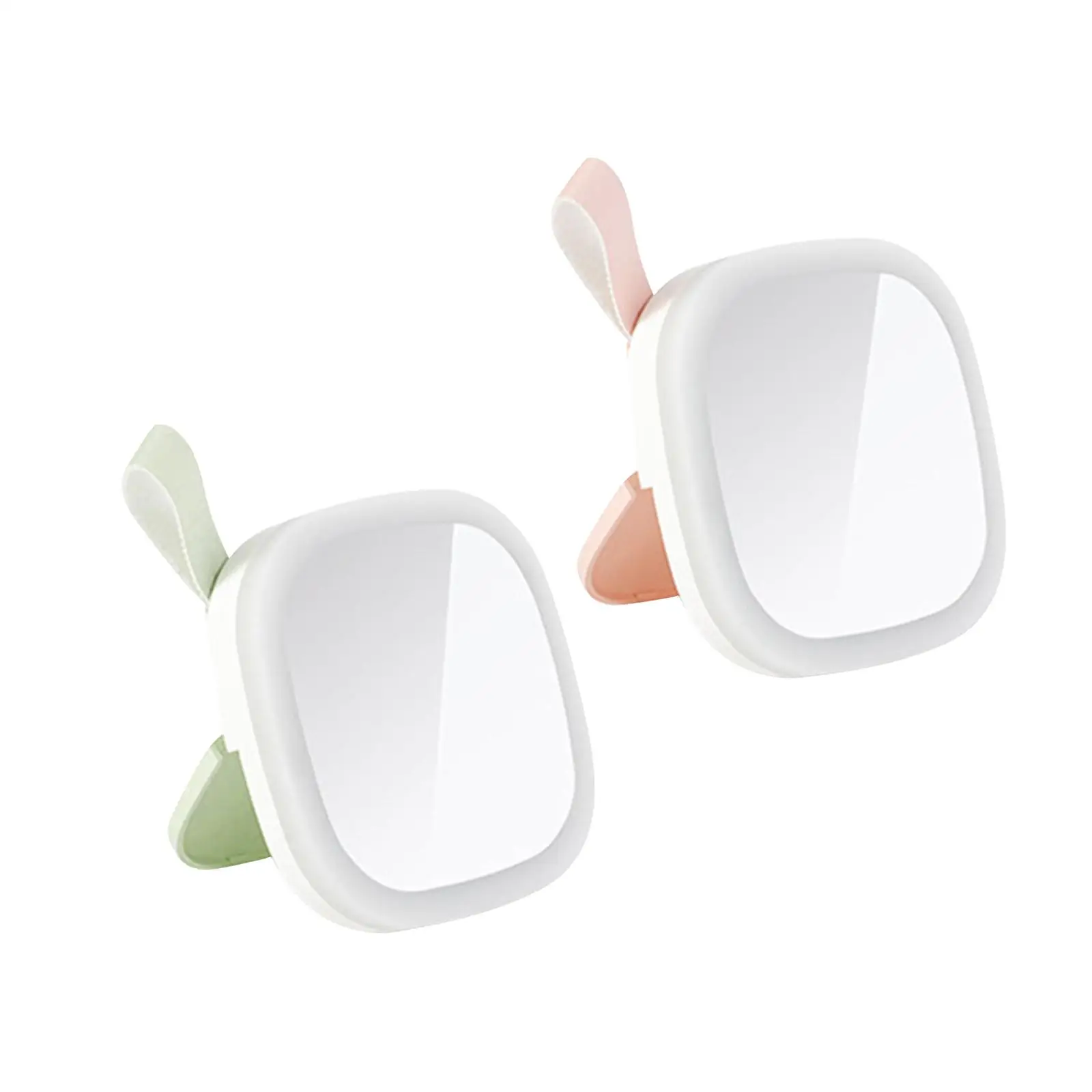 Mini LED Makeup Mirror Night Light Rechargeable Multifunction Adjustable Brightness Desk Vanity Mirror for Bathroom Shaving