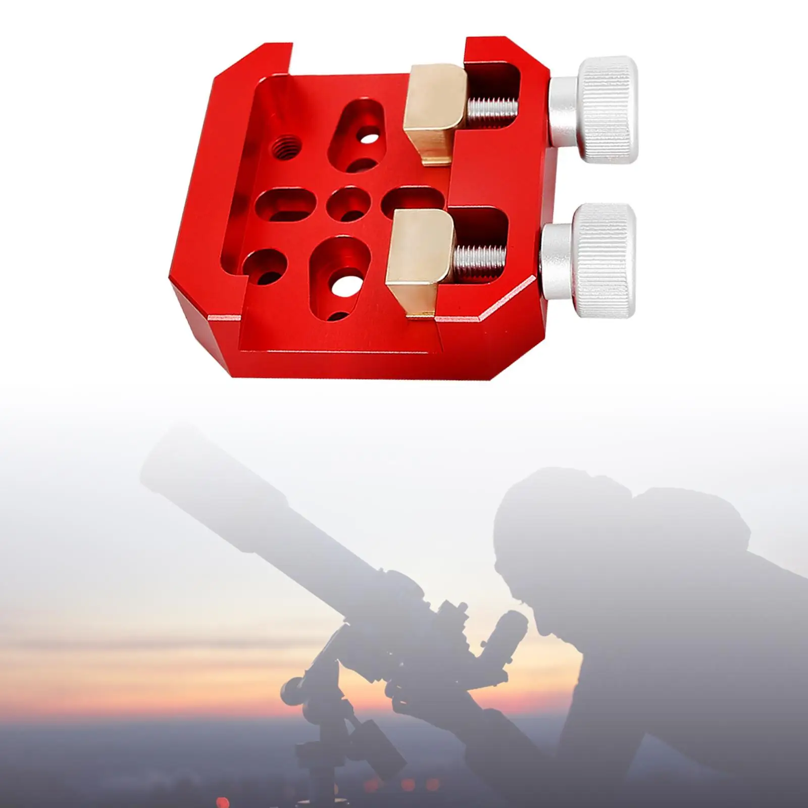 Telescope Dovetail Clamp Telescopes Saddle Mount Aluminum Alloy Portable Sturdy