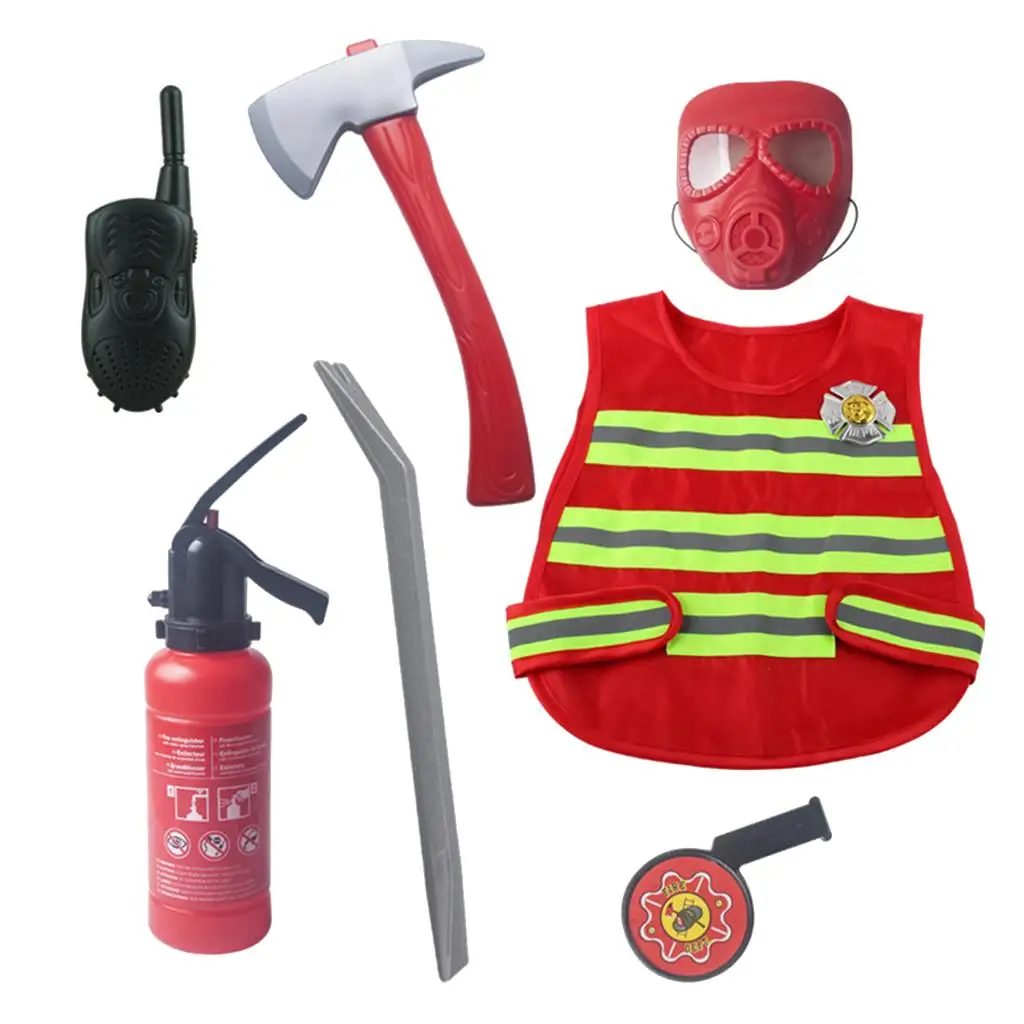 Kids Little Firemen  Cognitive Toy Supplies Gifts Props