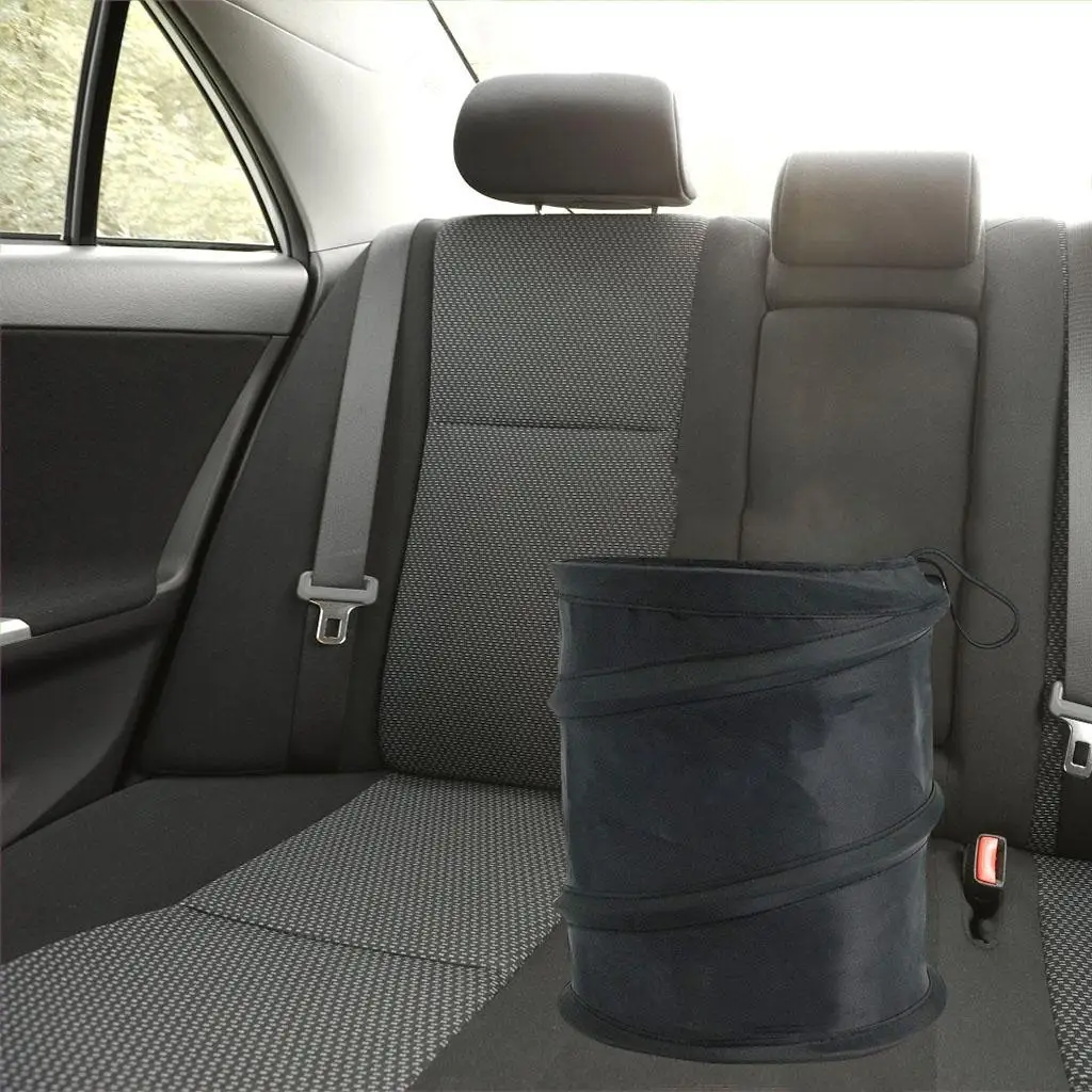 Car Trash  Storage Bin Rubbish Bin Foldable Car Storage Bag Without Leaking 16x16x20cm