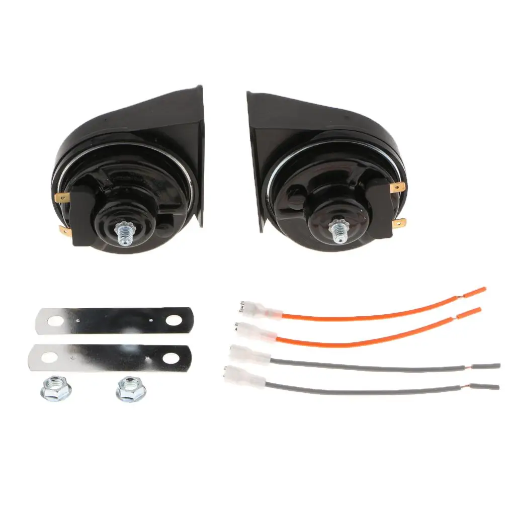 2 Piece Universal Car Snail Loud Electric Air 12V 118 DB