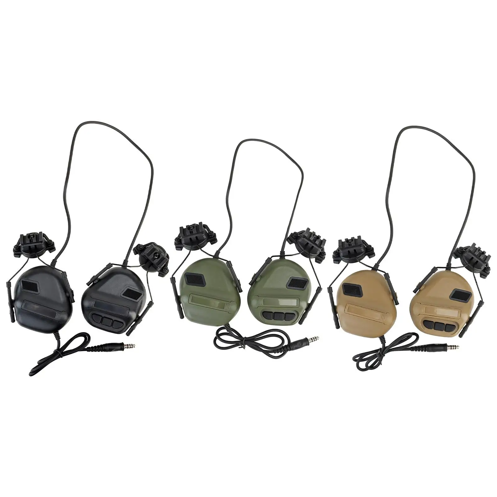 Foldable Ear Muffs Noise Cancelling Protective Headset Adjustable Nrr 21dB Ear Defender for Hunting Team Activities Mowing