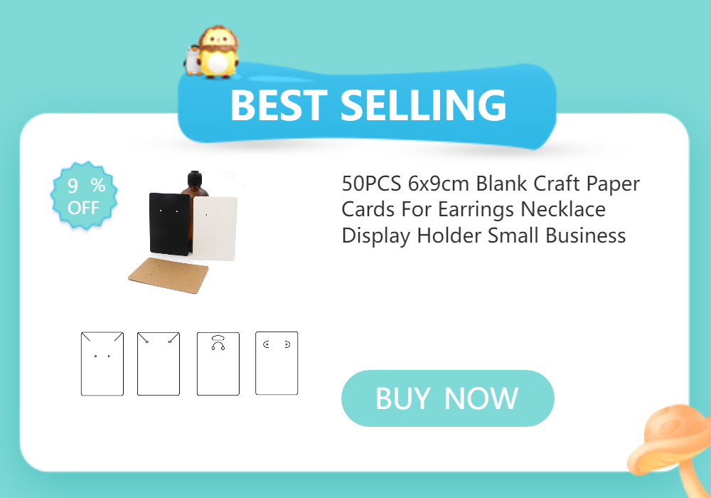 50PCS 5x5cm Square Blank Label Tags Earrings Necklace Holder Jewelry Card Packages For Small Business DIY Accessories Supplies