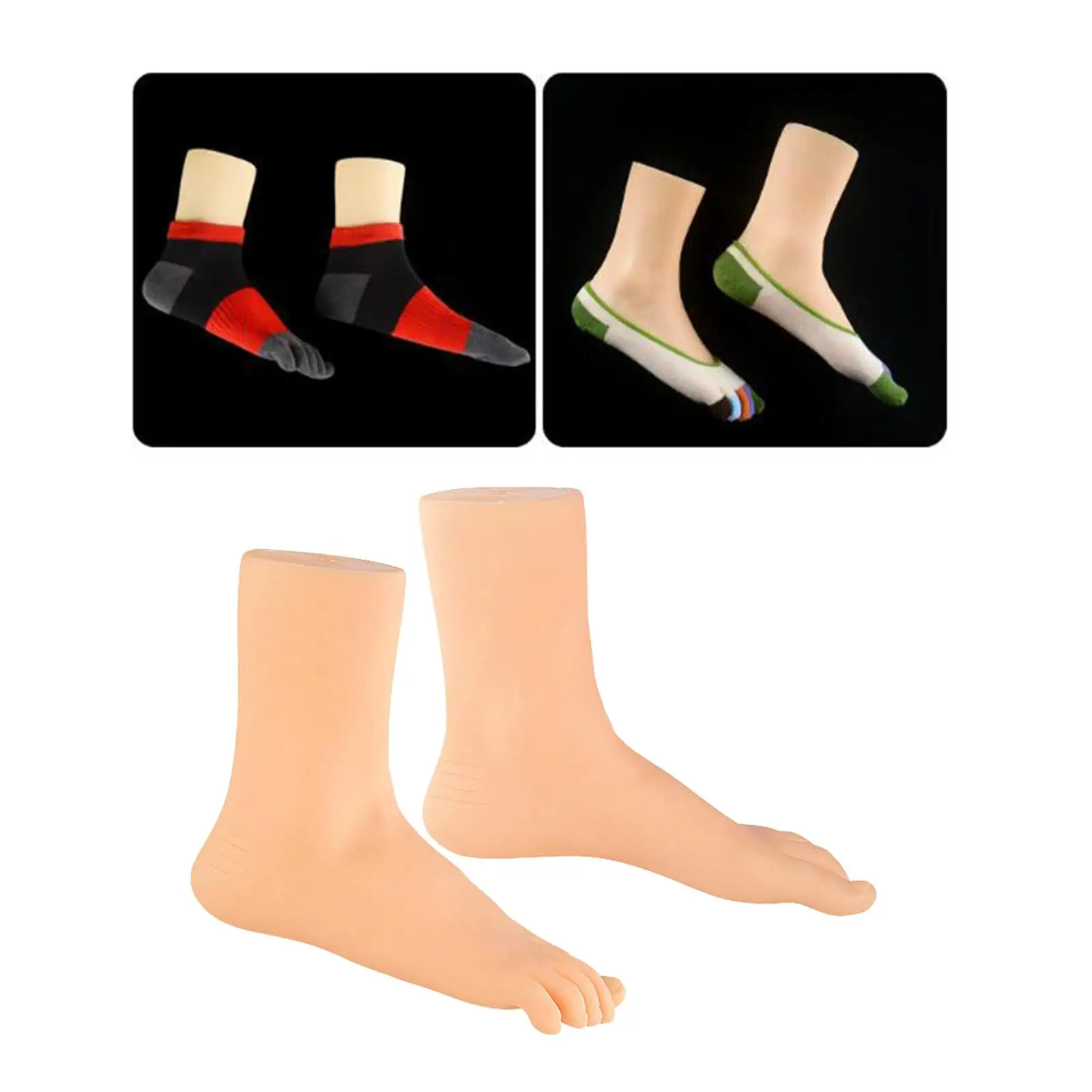 Mannequin Feet Model Sandals Display Flexible Soft Lifelike Display Shoes and