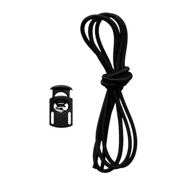 2x Elastic Safety s Strap Spare Part with Lock Button - Black