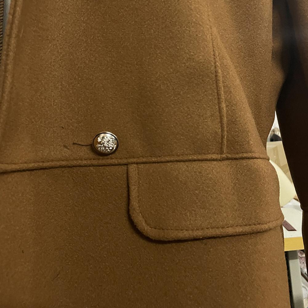 Description Picture 6 of itemMen Jacket  Popular Thick Turn-down Collar Woolen Jacket  Temperament Men Trench Coat