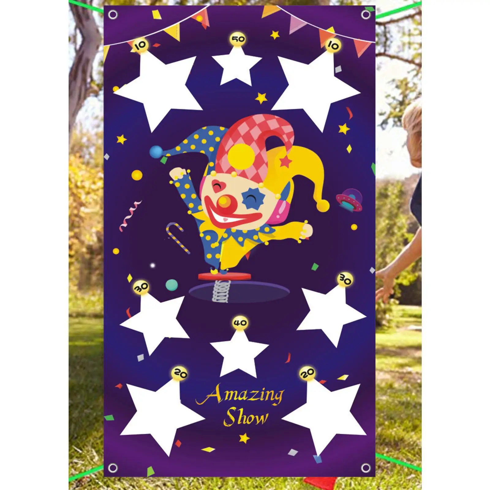 Toss Game Banner for Outdoor/Indoor party Decoration Adults kids
