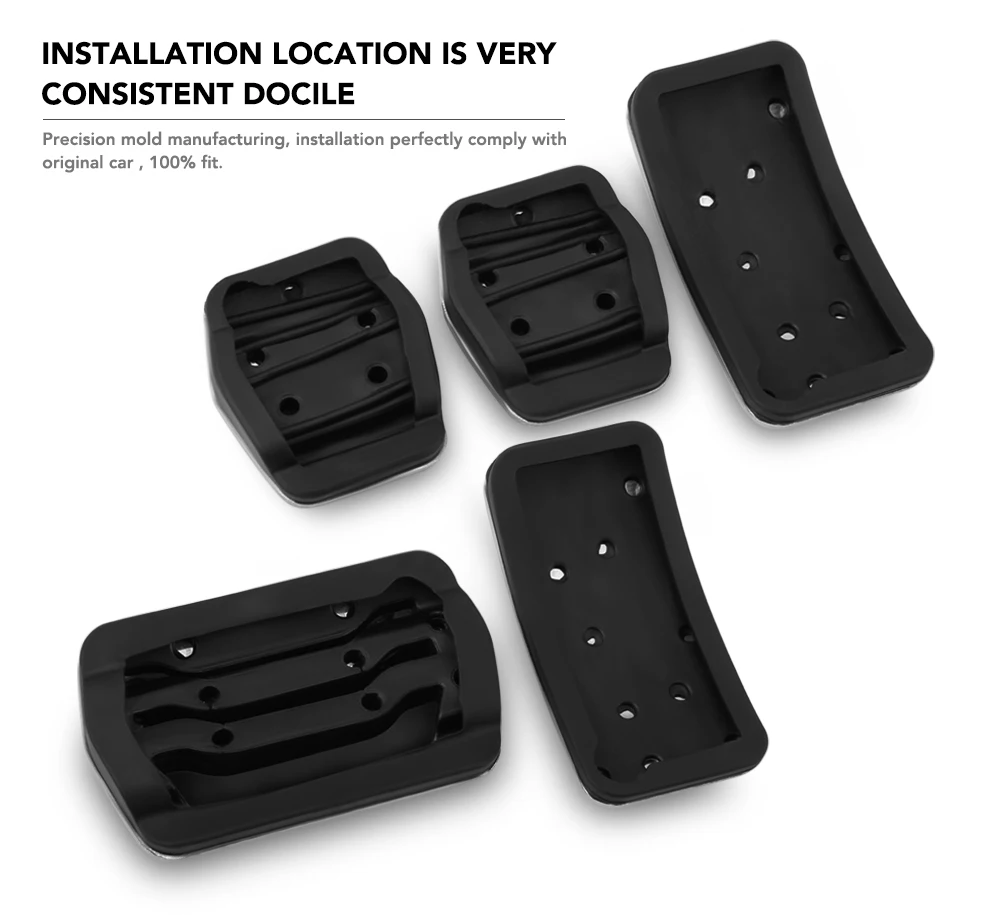 AT MT Edelstahl Auto Innen Gas Kraftstoff Pedal Bremspedale Abdeckung für Ford Focus 2 3 4 MK2 MK3 MK4 2005 - 2017 Zubehör – Detail 4