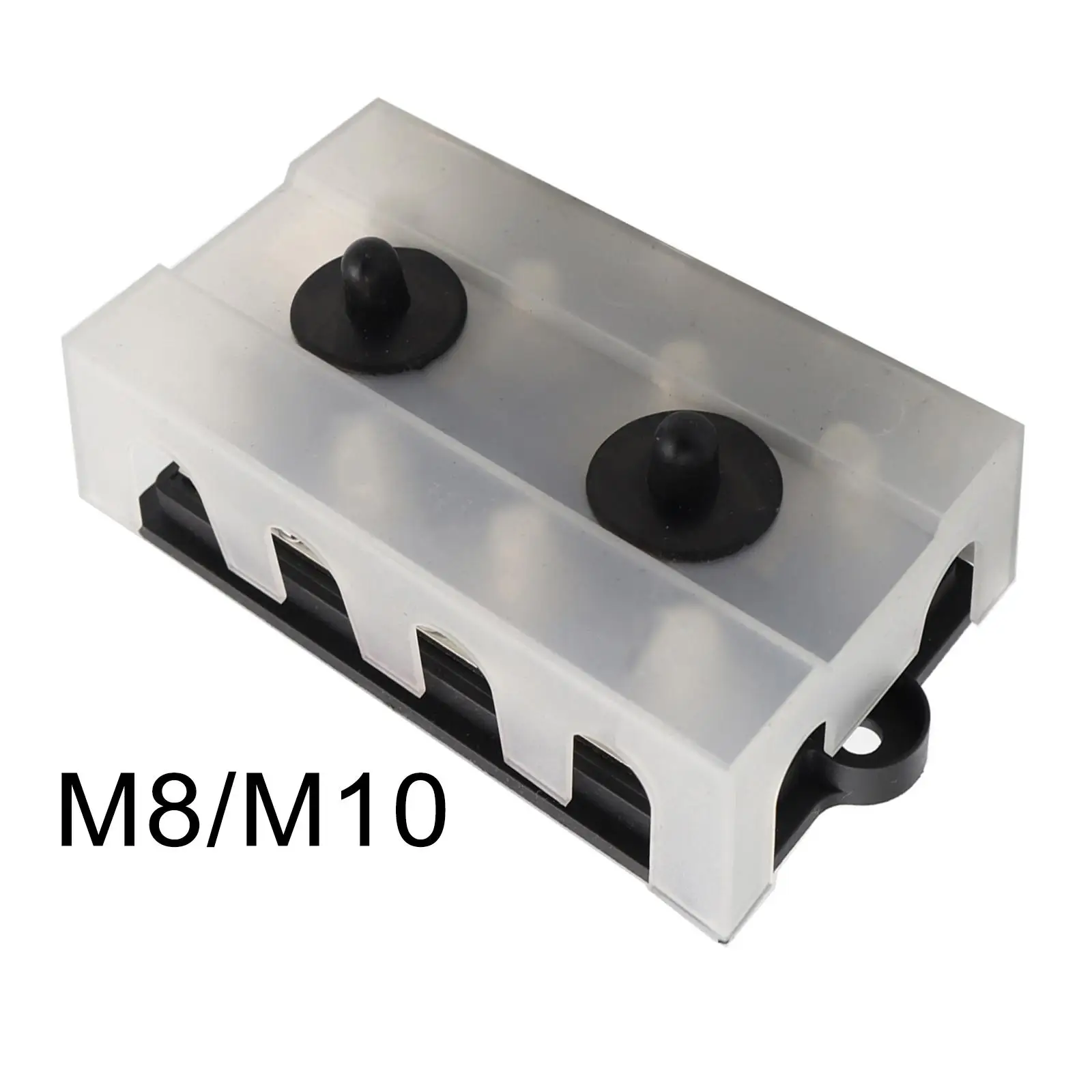 Power Distribution Block  with Cover Heavy Duty 48V 150 Amp Bus Bar Busbar for Boat Trailer Car Vehicles RV