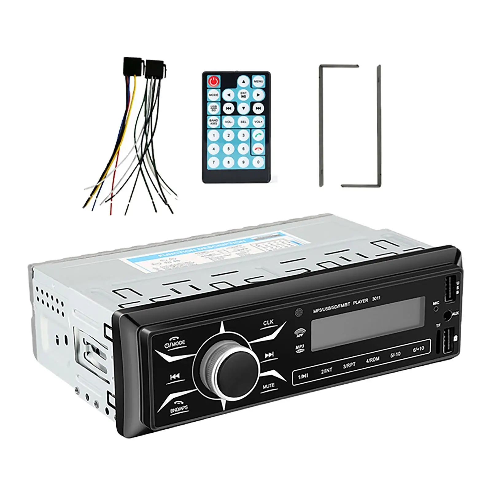 Bluetooth 4.0 Car MP3 Player 24V FM Radio Hands-Free Calling Audio Stereo Voice Assistant Music for Vehicles Cars