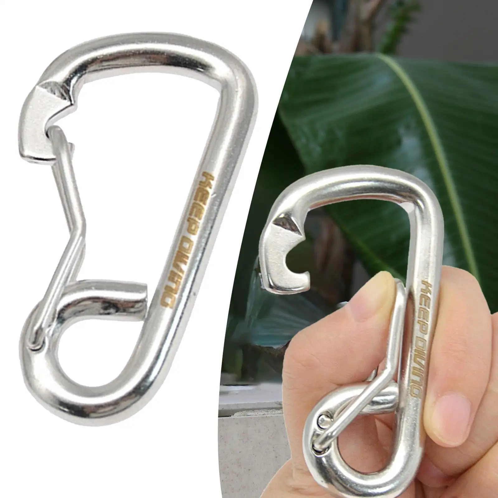 Diving Snap Hooks Scuba Diving Buckle Carabiner Quick Link Spring Hooks Key Snap Clip for Cable Weight Belt Ropes Camping