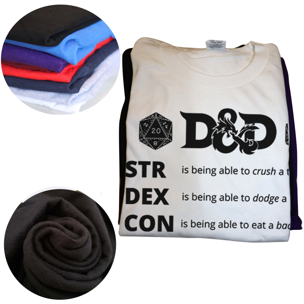 Lustige Hip Hop DND Spiel Streetwear Dungeon Drachen T Shirt Tops Tees Dnd Drachen Würfel Rpg T-Shirt Männer Kleidung Hombre Camiseta – Detail 4