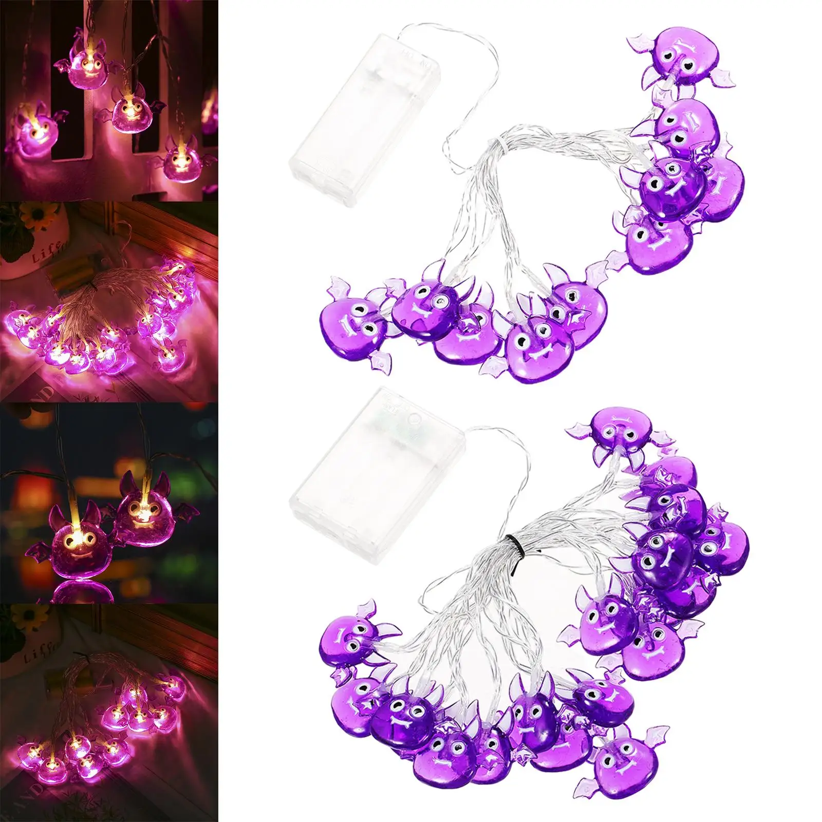 Waterproof Halloween String Lights Cute Multipurpose for Patio Tree Garden