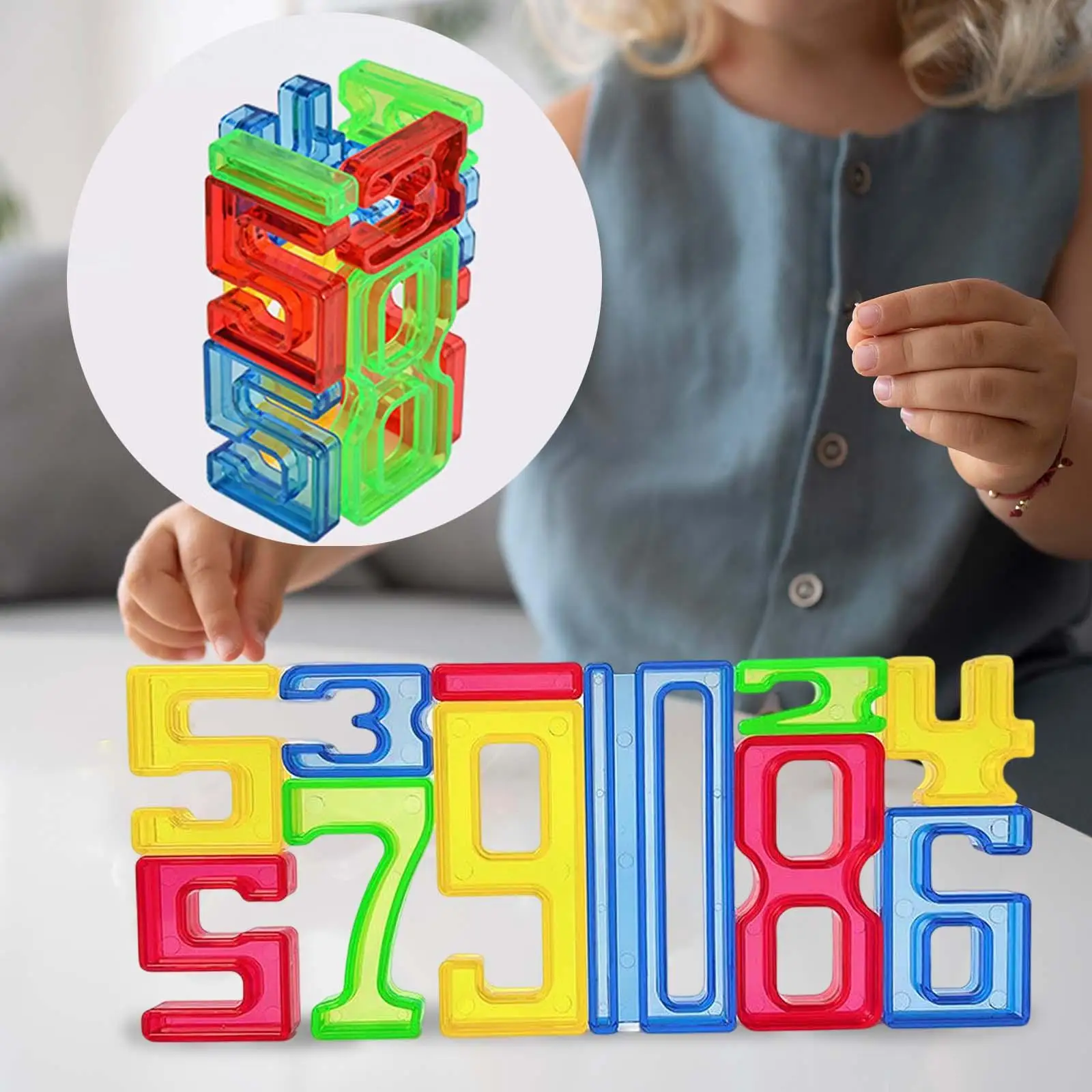 Number Building Blocks Block Math Digital Toys Math Unique Number Manipulatives math for Games Training Party